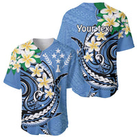 FSM Kosrae Polynesian Shark Tattoo Personalised Baseball Jersey LT9 - Polynesian Pride
