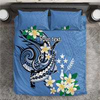 FSM Kosrae Polynesian Shark Tattoo Personalised Bedding Set LT9 Blue - Polynesian Pride