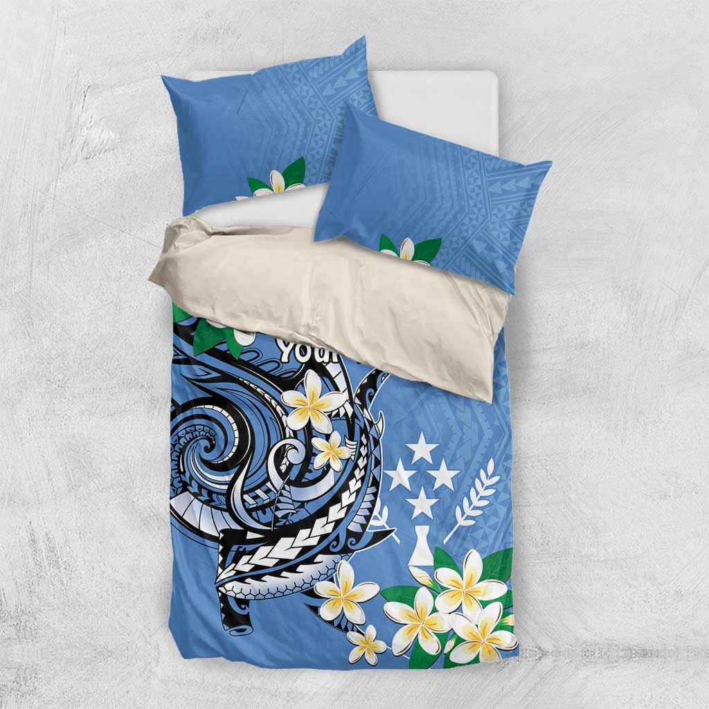 FSM Kosrae Polynesian Shark Tattoo Personalised Bedding Set LT9 US Twin 172cm x 218cm Blue - Polynesian Pride