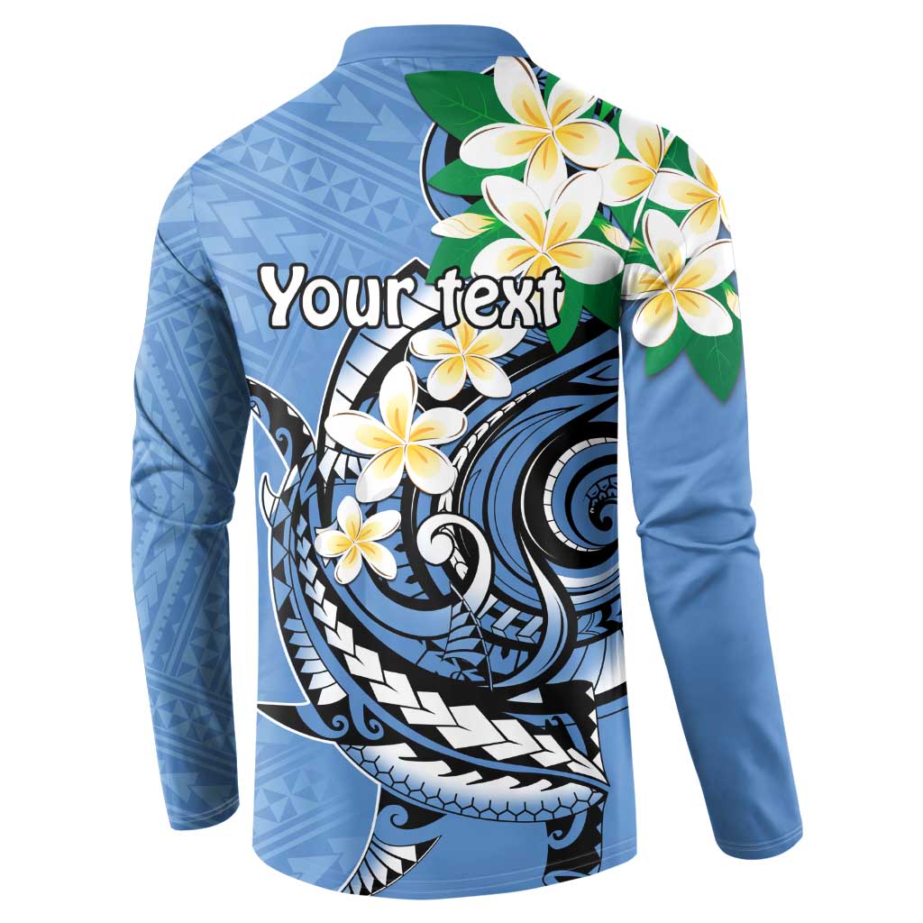 FSM Kosrae Polynesian Shark Tattoo Personalised Button Sweatshirt LT9 - Polynesian Pride