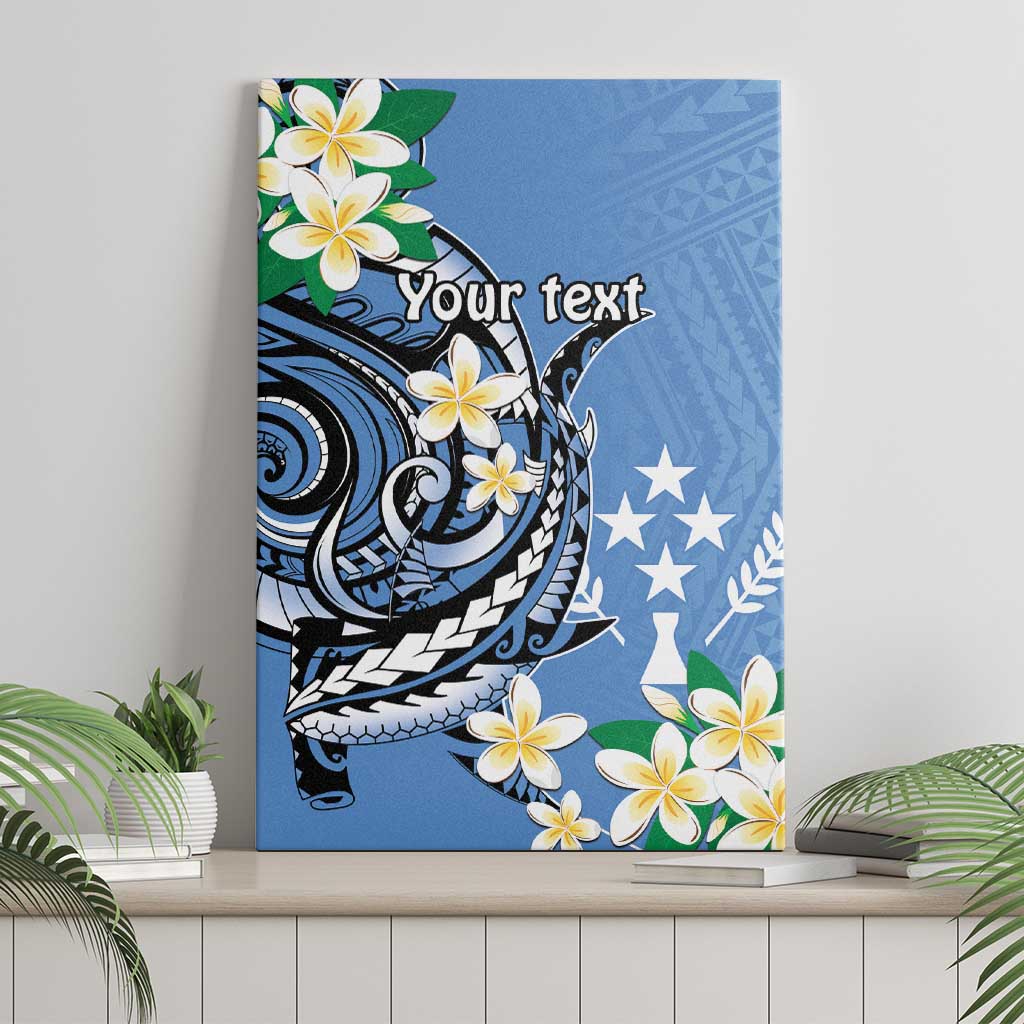 FSM Kosrae Polynesian Shark Tattoo Personalised Canvas Wall Art LT9 - Polynesian Pride