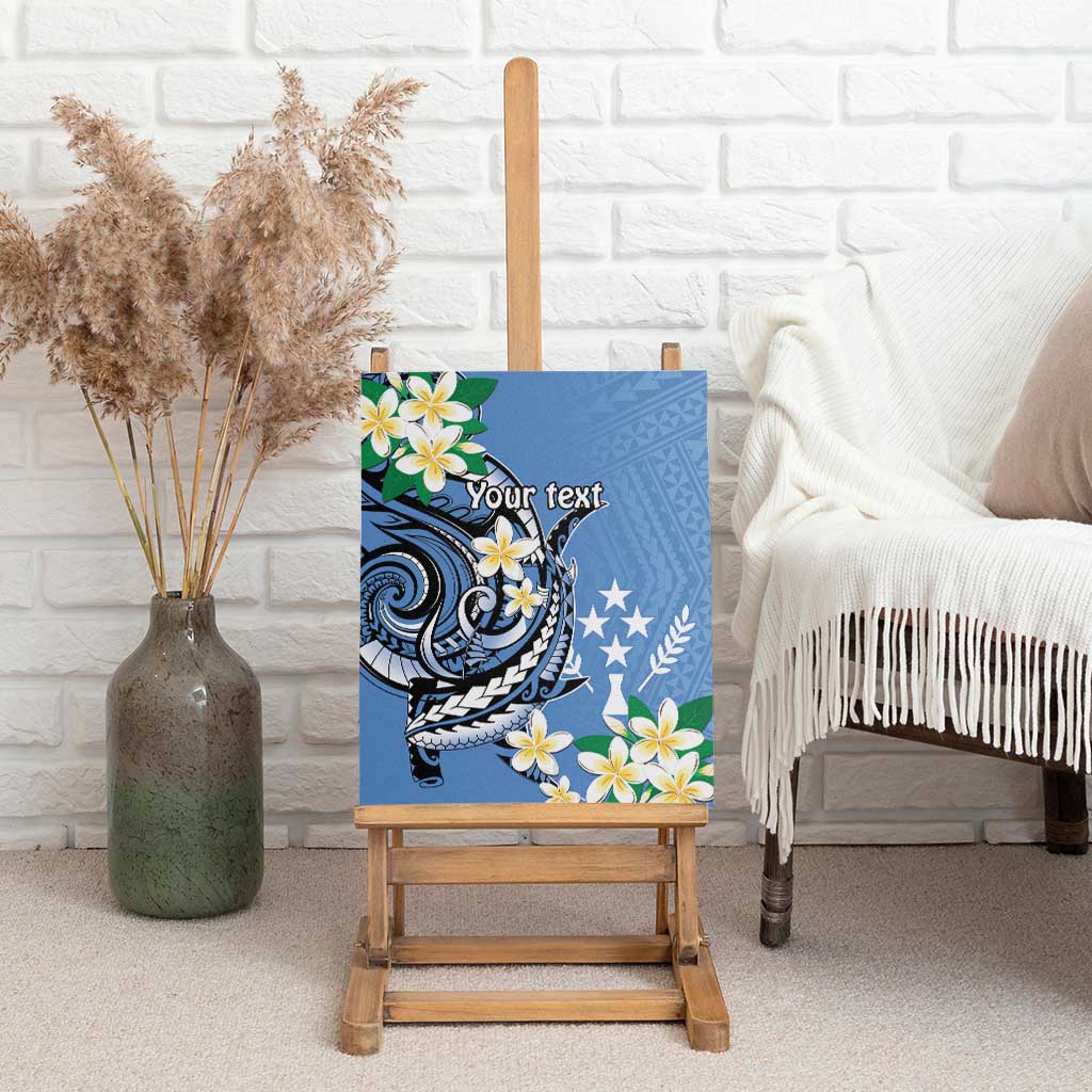 FSM Kosrae Polynesian Shark Tattoo Personalised Canvas Wall Art LT9 - Polynesian Pride