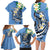 FSM Kosrae Polynesian Shark Tattoo Personalised Family Matching Long Sleeve Bodycon Dress and Hawaiian Shirt