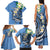 FSM Kosrae Polynesian Shark Tattoo Personalised Family Matching Tank Maxi Dress and Hawaiian Shirt