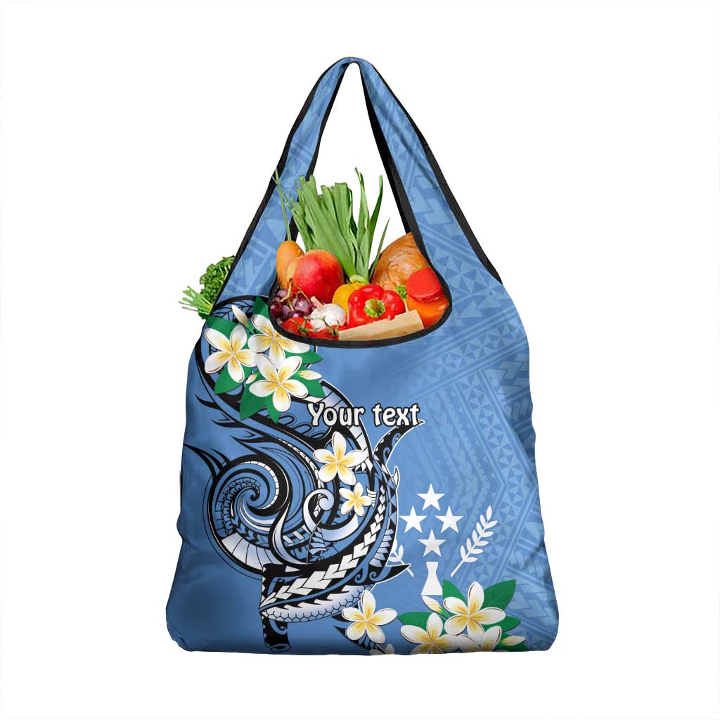 FSM Kosrae Polynesian Shark Tattoo Personalised Grocery Bag LT9 1-pack One Size Blue - Polynesian Pride