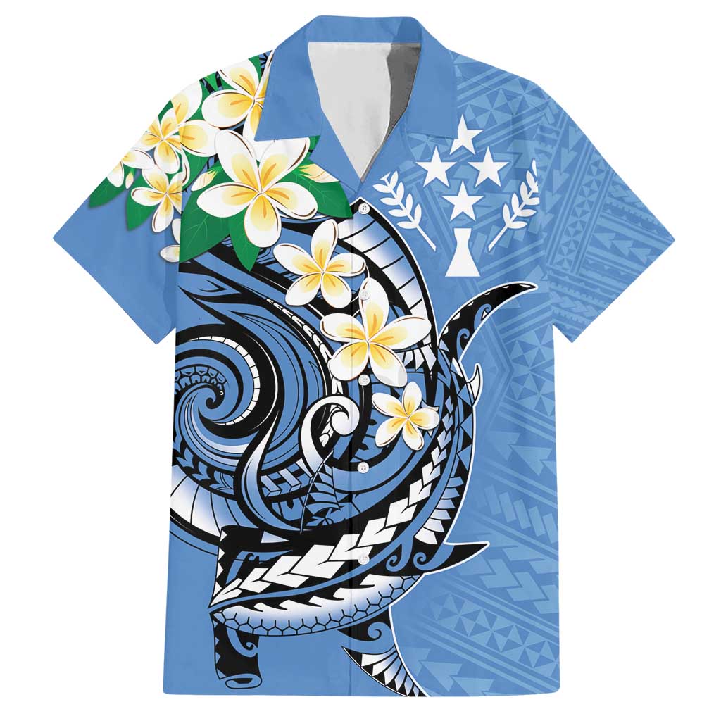 FSM Kosrae Polynesian Shark Tattoo Personalised Hawaiian Shirt