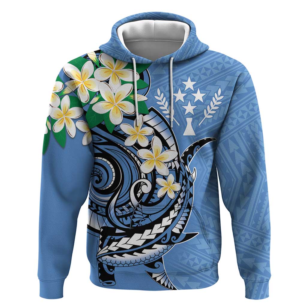 FSM Kosrae Polynesian Shark Tattoo Personalised Hoodie