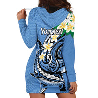 FSM Kosrae Polynesian Shark Tattoo Personalised Hoodie Dress LT9 - Polynesian Pride