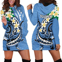 FSM Kosrae Polynesian Shark Tattoo Personalised Hoodie Dress LT9 - Polynesian Pride