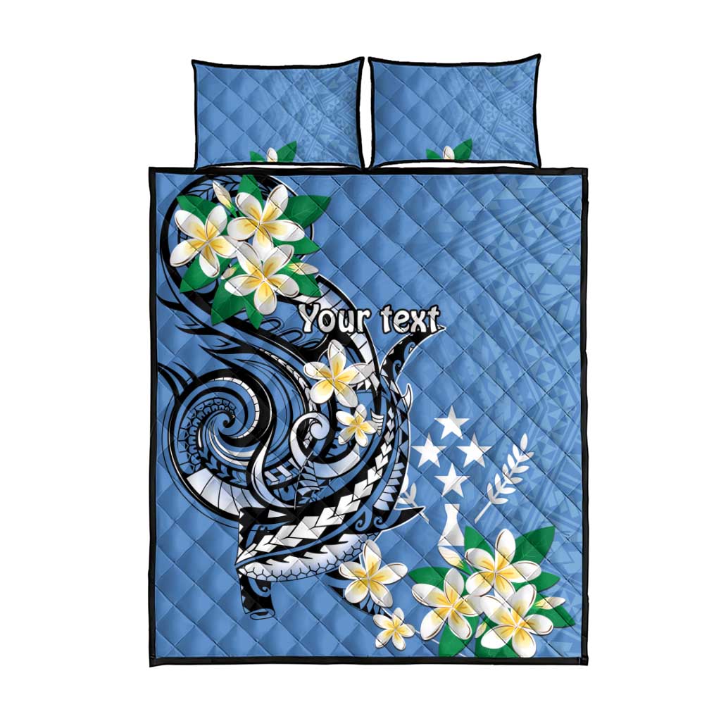 FSM Kosrae Polynesian Shark Tattoo Personalised Quilt Bed Set LT9 - Polynesian Pride