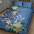 FSM Kosrae Polynesian Shark Tattoo Personalised Quilt Bed Set