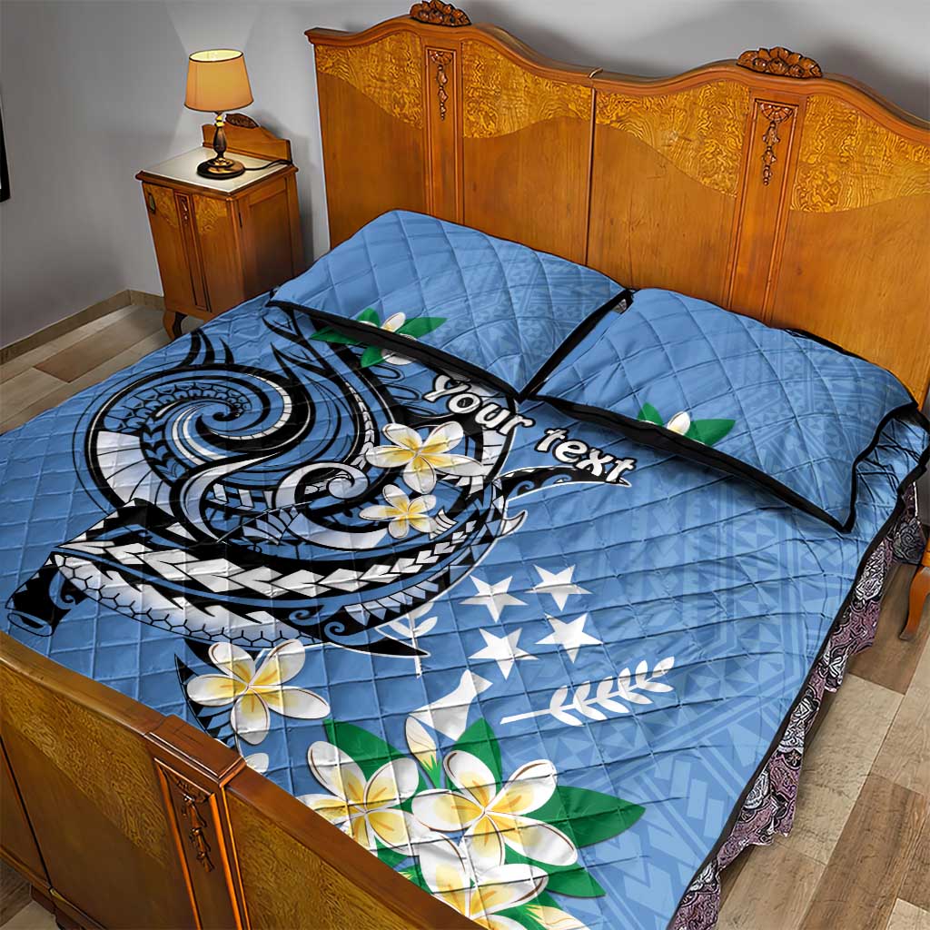 FSM Kosrae Polynesian Shark Tattoo Personalised Quilt Bed Set LT9 - Polynesian Pride