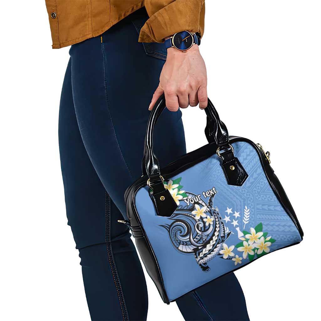 FSM Kosrae Polynesian Shark Tattoo Personalised Shoulder Handbag LT9 - Polynesian Pride