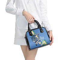 FSM Kosrae Polynesian Shark Tattoo Personalised Shoulder Handbag LT9 - Polynesian Pride