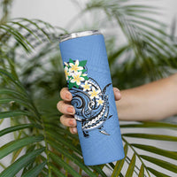 FSM Kosrae Polynesian Shark Tattoo Personalised Skinny Tumbler LT9 - Polynesian Pride