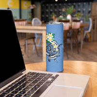 FSM Kosrae Polynesian Shark Tattoo Personalised Skinny Tumbler LT9 - Polynesian Pride