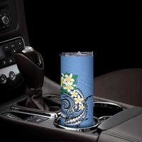 FSM Kosrae Polynesian Shark Tattoo Personalised Skinny Tumbler LT9 - Polynesian Pride