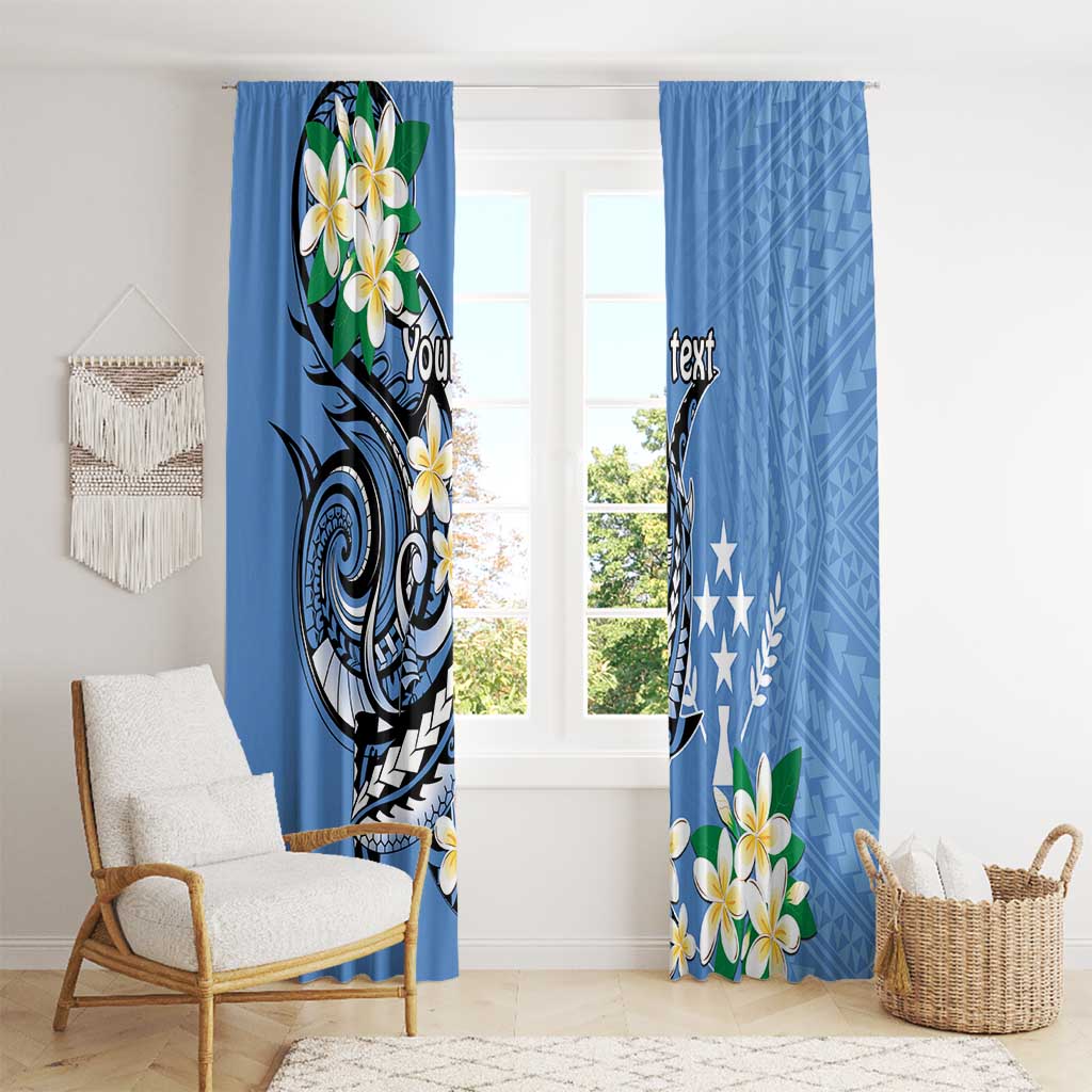 FSM Kosrae Polynesian Shark Tattoo Personalised Window Curtain LT9 - Polynesian Pride