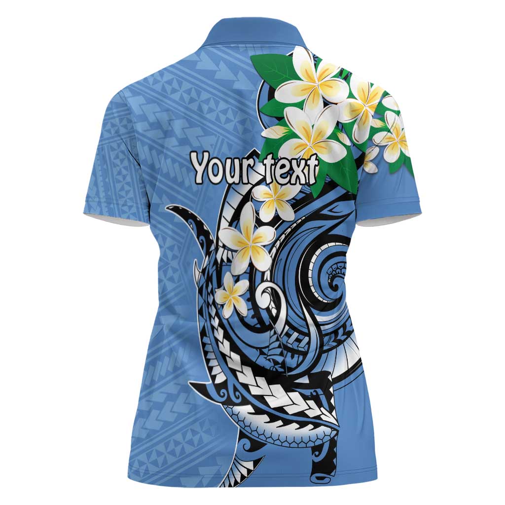 FSM Kosrae Polynesian Shark Tattoo Personalised Women Polo Shirt LT9 - Polynesian Pride