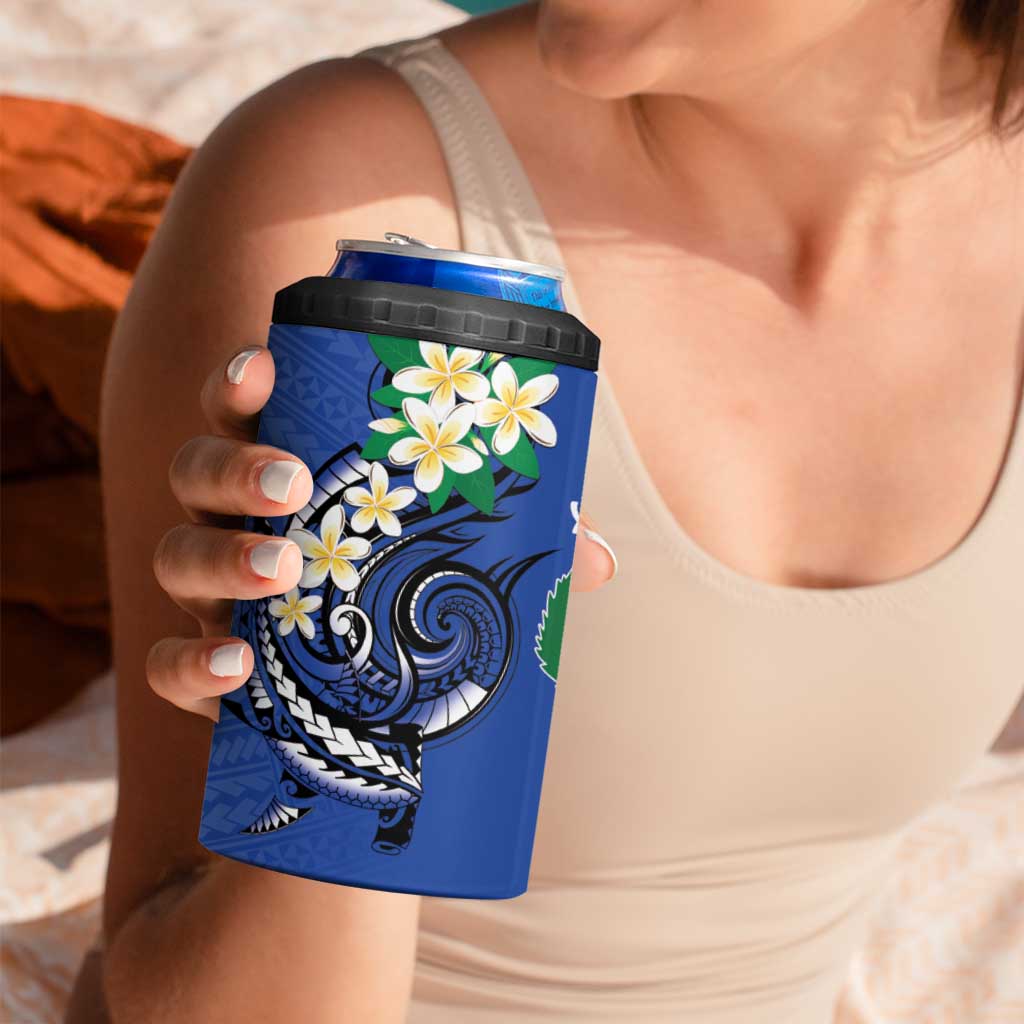 FSM Pohnpei Polynesian Shark Tattoo Personalised 4 in 1 Can Cooler Tumbler LT9 - Polynesian Pride