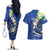 FSM Pohnpei Polynesian Shark Tattoo Personalised Couples Matching Off The Shoulder Long Sleeve Dress and Hawaiian Shirt