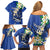 FSM Pohnpei Polynesian Shark Tattoo Personalised Family Matching Off Shoulder Short Dress and Hawaiian Shirt