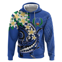 FSM Pohnpei Polynesian Shark Tattoo Personalised Hoodie LT9 Pullover Hoodie Blue - Polynesian Pride