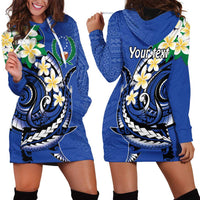 FSM Pohnpei Polynesian Shark Tattoo Personalised Hoodie Dress LT9 - Polynesian Pride
