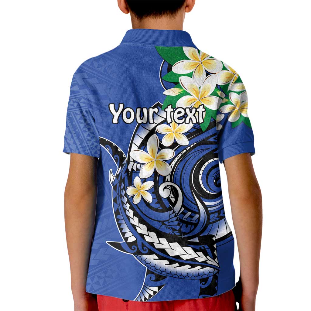 FSM Pohnpei Polynesian Shark Tattoo Personalised Kid Polo Shirt LT9 - Polynesian Pride