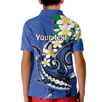 FSM Pohnpei Polynesian Shark Tattoo Personalised Kid Polo Shirt LT9 - Polynesian Pride