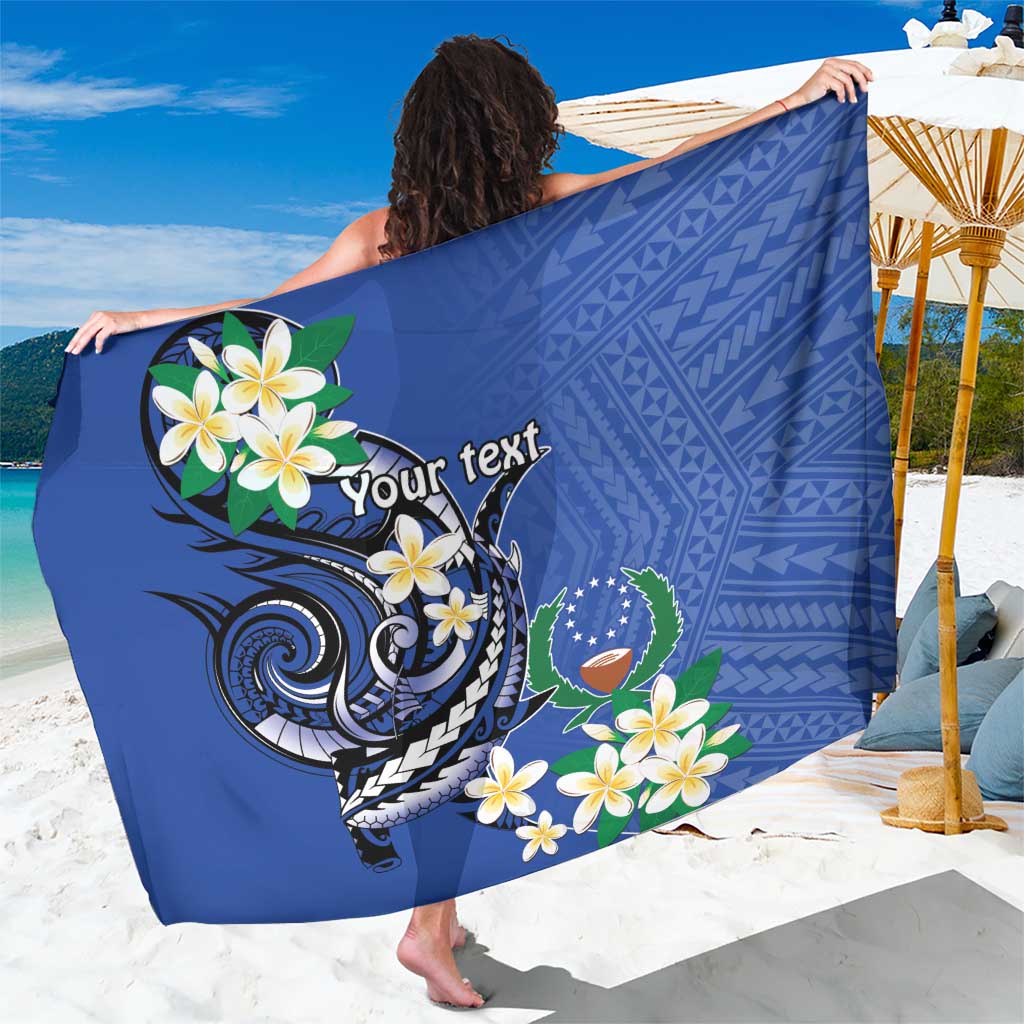 FSM Pohnpei Polynesian Shark Tattoo Personalised Sarong LT9 One Size 44 x 66 inches Blue - Polynesian Pride