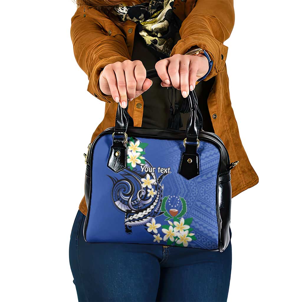 FSM Pohnpei Polynesian Shark Tattoo Personalised Shoulder Handbag LT9 One Size Blue - Polynesian Pride