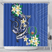 FSM Pohnpei Polynesian Shark Tattoo Personalised Shower Curtain LT9 - Polynesian Pride