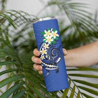 FSM Pohnpei Polynesian Shark Tattoo Personalised Skinny Tumbler LT9 - Polynesian Pride