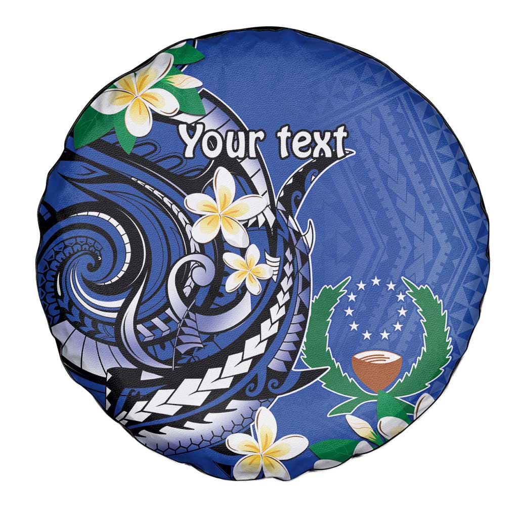 FSM Pohnpei Polynesian Shark Tattoo Personalised Spare Tire Cover LT9 - Polynesian Pride