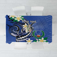 FSM Pohnpei Polynesian Shark Tattoo Personalised Tablecloth LT9 Blue - Polynesian Pride