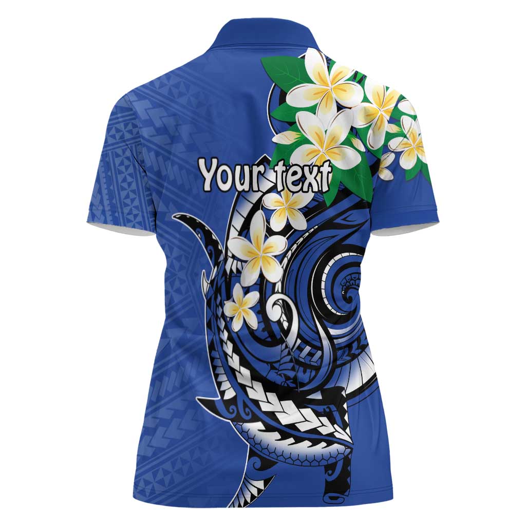 FSM Pohnpei Polynesian Shark Tattoo Personalised Women Polo Shirt LT9 - Polynesian Pride