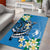 FSM Yap State Polynesian Shark Tattoo Personalised Area Rug