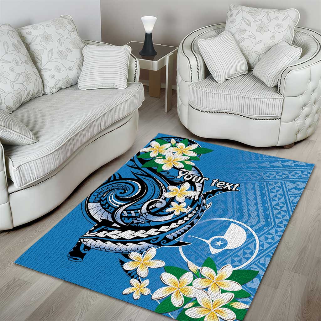 FSM Yap State Polynesian Shark Tattoo Personalised Area Rug LT9 - Polynesian Pride