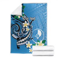 FSM Yap State Polynesian Shark Tattoo Personalised Blanket LT9 - Polynesian Pride