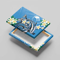 FSM Yap State Polynesian Shark Tattoo Personalised Canvas Wall Art LT9 - Polynesian Pride