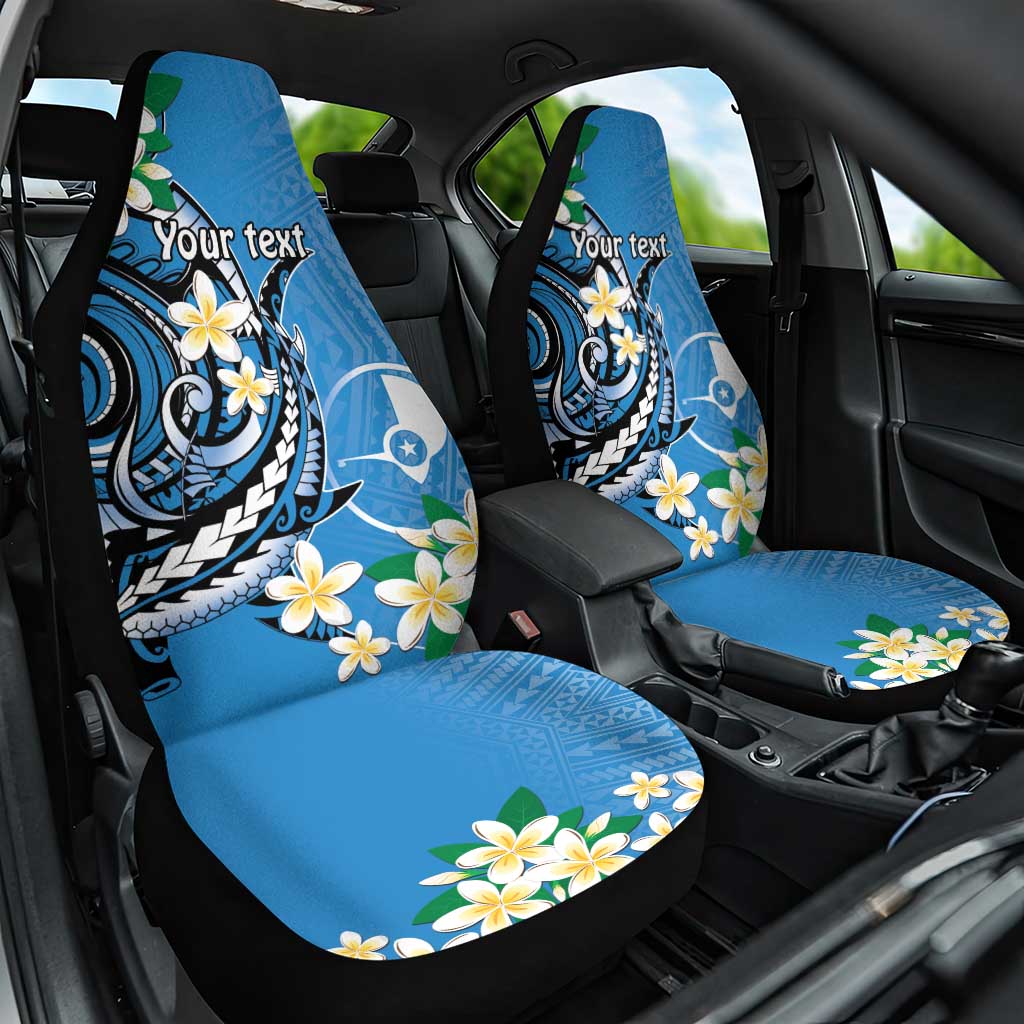 FSM Yap State Polynesian Shark Tattoo Personalised Car Seat Cover LT9 One Size Blue - Polynesian Pride