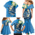 FSM Yap State Polynesian Shark Tattoo Personalised Family Matching Mermaid Dress and Hawaiian Shirt