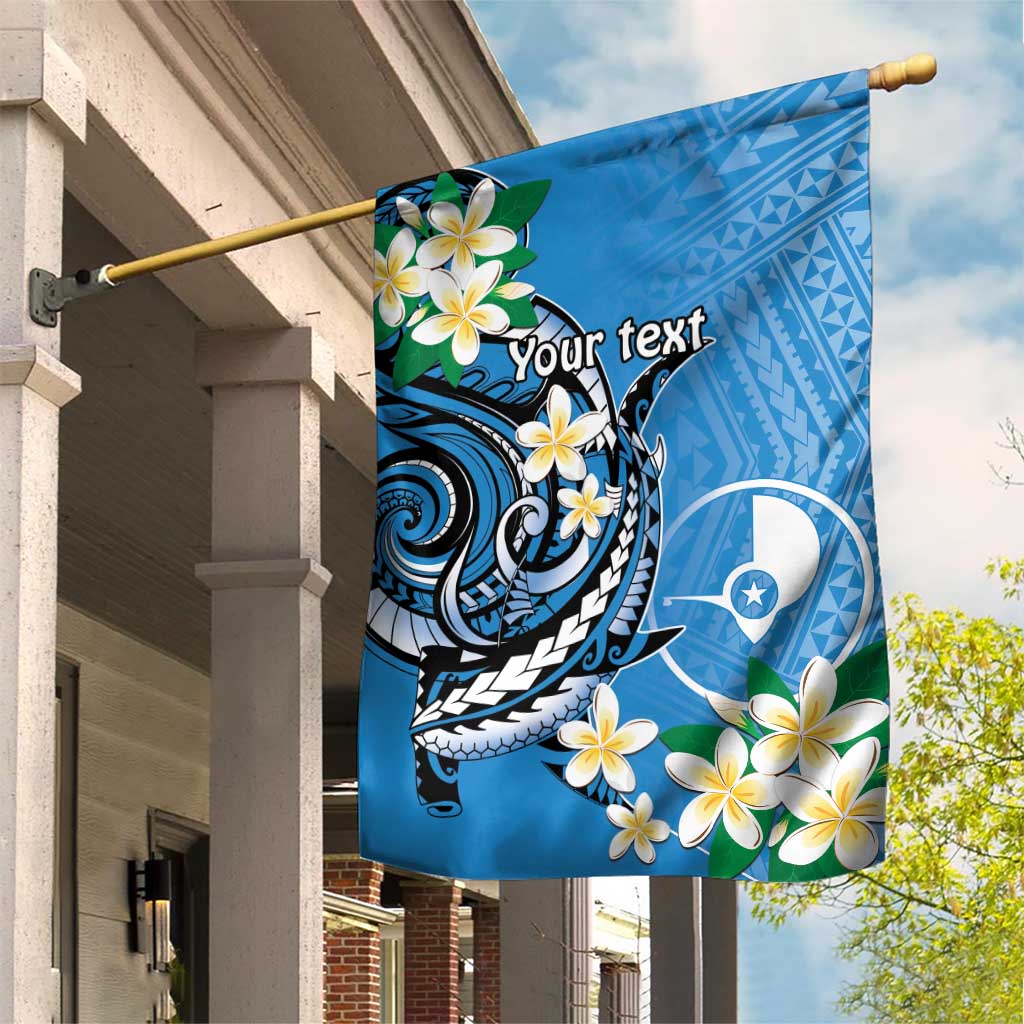 FSM Yap State Polynesian Shark Tattoo Personalised Garden Flag LT9 House Flag Blue - Polynesian Pride