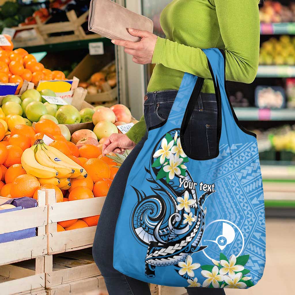 FSM Yap State Polynesian Shark Tattoo Personalised Grocery Bag LT9 - Polynesian Pride
