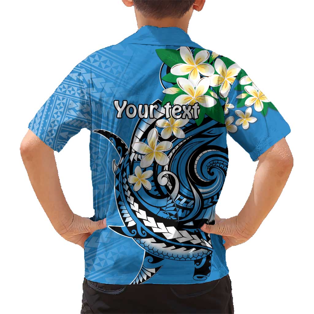 FSM Yap State Polynesian Shark Tattoo Personalised Kid Hawaiian Shirt LT9 - Polynesian Pride