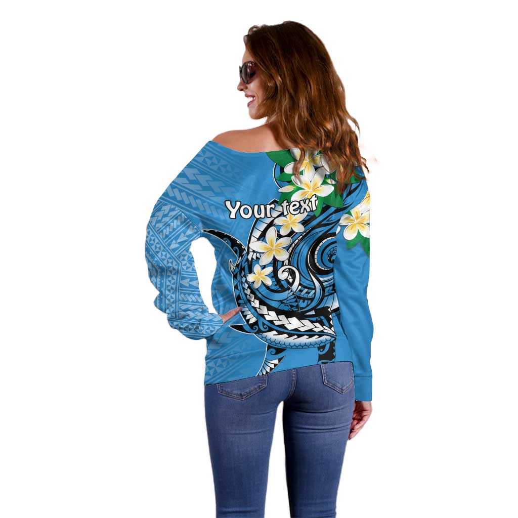 FSM Yap State Polynesian Shark Tattoo Personalised Off Shoulder Sweater LT9 - Polynesian Pride