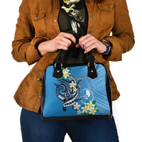 FSM Yap State Polynesian Shark Tattoo Personalised Shoulder Handbag LT9 - Polynesian Pride