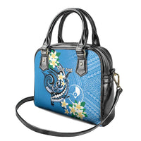 FSM Yap State Polynesian Shark Tattoo Personalised Shoulder Handbag LT9 - Polynesian Pride