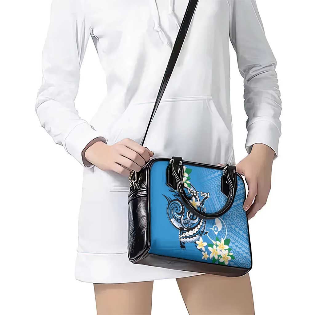 FSM Yap State Polynesian Shark Tattoo Personalised Shoulder Handbag LT9 - Polynesian Pride